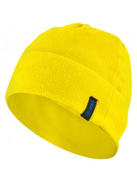 Fleece beanie geel